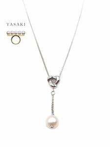 TASAKI 田崎　ブランド　シルバー　ネックレス　小物　パール　真珠　ノエビア　お洒落　箱付き