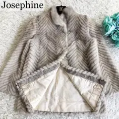 Josephine  サファイアミンク リアルファー ミディ丈コート ホワイト系