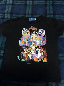 レア TDL TDR Disney RESORT ディズニー ハロウィン Tシャツ コスチューム 子供 110 ブラック 