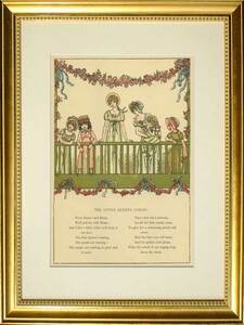 【特価】　≪　　ケイト グリーナウェイ　　≫　　オリジナル木版画　　　 MARIGOLD　GARDEN　ⅩⅤ　　1880年　　KATE GREENAWAY
