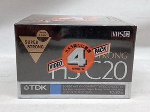 【ジャンク】 TDK HS-C20 4本パック VHS-C ビデオテープ 未開封品