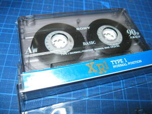 使用済み　中古　 カセットテープ　SONY　BASIC　Type1　ノーマル　90分 　1本　爪あり　No.109　他社の未記入インデックス付き