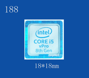 即決188【 CORE i5 vPro 8th Gen 】エンブレムシール追加同梱発送OK■ 条件付き送料無料 未使用