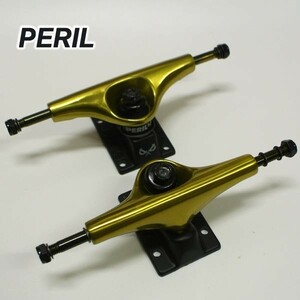 値下げしました！PERIL/ペリル PERIL TRUCK 7.625 ANODIZED GOLD スケートボードトラック スケボー SK8 [返品、交換及びキャンセル不可]