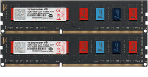 【DDR3 8GBx2枚 合計16GB デスクPC用】＜動作確認済＞V-Color DDR3-1600 (PC3-12800U) TC38G16D811【中古】H151
