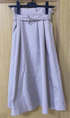 natural couture ロングフレアスカート　くすみピンク