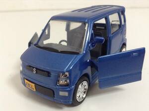 スズキ 3代目 ワゴンR RR MH21S 前期型 2003年式~ 1/42 約8cm プルバックカー ミニカー カラーサンプル 色見本 ブルーM 送料￥220