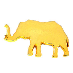 ピンバッジ・金色のゾウ象◆フランス限定ピンズ◆レアなヴィンテージものピンバッチ
