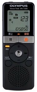 OLYMPUS ICレコーダー Voice-Trek VN-7300 ブラック 2GB かんたんメモ録 VN(未使用の新古品)　(shin