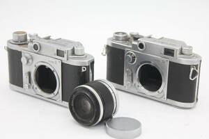 Y1063 ミノルタ Minolta-35 Model II IIB Canon Lens 50mm F2.8 レンジファインダー ボディ2個・レンズ1個セット ジャンク