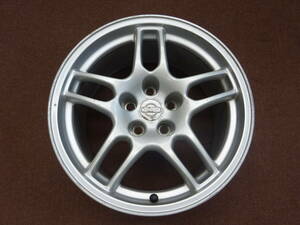 A-12　日産　３３ＧＴ－R　純正　17×9J ET30 PCD114.3 5H 1本　極太　鍛造　Racing sports car　ドリ車　等に是非　ジャンク品　！