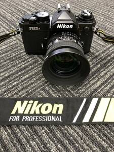 松　Nikon ニコン 希少な高級一眼レフカメラ FM3A（黒）ボディ 超希少・作動品 （腐食無し）　24mm F2.8 D レンズ