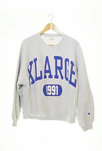 △ XLARGE エクストララージ Champion チャンピオン COLLEGE RAGLAN CREW NECK SWEAT REVERSE WEAVE ロゴプリント スウェット C8-W016 103