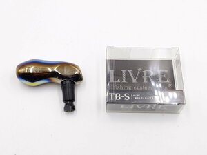 (管85157)美品 LIVRE リブレ TB-S 79mm シマノC チタン ファイヤー＆ブラック ハンドルノブ ジギング