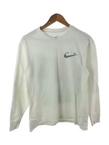 NIKE◆長袖Tシャツ/M/コットン/WHT/プリント/DM2534-100