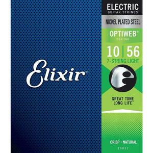Elixir 7-STRING エレキギター弦 19057 OPTIWEB LIGHT 10-56 ７弦 正規品