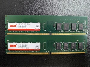 0507-12 innodisk DDR4 2400 4GB メモリ 2枚