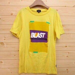 ◎Paul Smith Jeans ポールスミス ジーンズ◆半袖 Tシャツ BLAST ビッグロゴ◆メンズ 黄 Mサイズ◆A1263