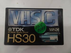 未開封 VHS C ビデオテープ HS30 TDK 記録