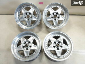 希少!! 当時物!! ●SPEED LINE スピードライン ミストラル 17インチ 7J＋25 5H PCD114.3 ホイール 4本セット スカイライン GTR シルビア