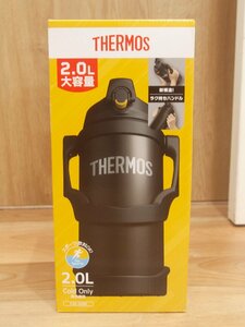 【THERMOS】サーモス「真空断熱スポーツジャグ」FJQ-2000 2.0L ブラック(BK) 保冷専用 水筒【未使用】