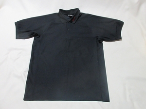 R-48★ナイキ・FIT DRY♪黒色/TEAM NIKE/半袖ポロシャツ(XL)★