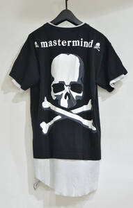 mastermind JAPAN マスターマインド バック スカル レイヤード Tシャツ 黒 S Y-281909