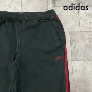 adidas アディダス sweat pants スウェットパンツ スリーライン 00s y2k 裾ドローコード 玉FL3385