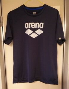 幻の商品 サンプル品 一点物？ arena アリーナ デサント 水泳 水球 プラクティスシャツ Tシャツ ネイビー L・身幅約50cm※未使用/タグ付き