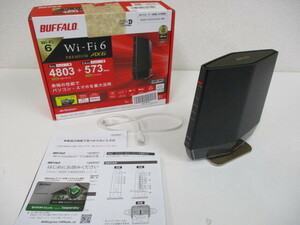 BUFFALO バッファロー Wi-Fi6対応　Wi-Fiルーター WSR-5400AX6S-MB　中古品　激安1円スタート