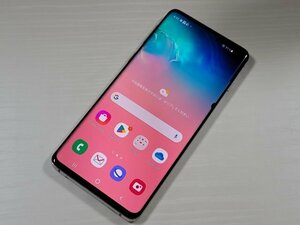 　★【40088WM】 ジャンク docomo SC-03L SAMSUNG Galaxy S10 プリズムホワイト SIMロック解除済 1円 ! 1スタ !