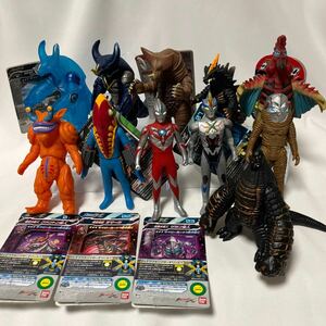 ウルトラ怪獣500 ウルトラマンX オーブ　ライブサイン　サイバーカード　フュージョンカード　ソフビ