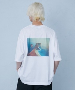 「PUBLIC TOKYO」 7分袖Tシャツ 1 ホワイト メンズ