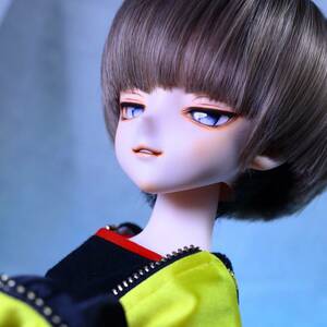 ◆いぬちよ◆ DDH-09(セミホワイト肌/やわフタ) ソフビ盛りカスタムヘッド+アイ DD MDD