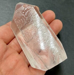 【希少】レムリアンシード水晶六角柱　バーコードクリスタル　レムリア大陸　幻の水晶　浄化　癒し　パワー　運気アップ　1円～　