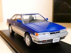 国産名車コレクション 1/43 日産 レパード 1986 青 アシェット 旧車 クラシックカー ミニカー ＴC