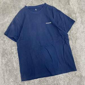 mont-bell モンベル Tシャツ 半袖カットソー サイズXL ネイビー 紺色 メンズ トップス 最落なし （Q19）
