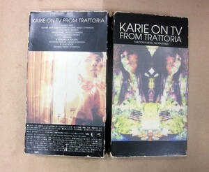 中古音楽VHSビデオテープ　Kahimi Karie / KARIE ON TV FROM TRATTORIA　管理番号1063