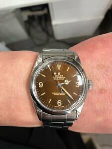 ROLEX エクスプローラーⅠ 1016 M トロピカル ブラウン ダイヤル ミラーダイヤル 1966年製 ヴィンテージ ロレックス 60