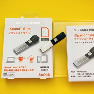 iXpand Slim フラッシュドライブ 128GB SanDisk R06Z004A SDIX30N-128G iPhone/iPadデータバックアップ用Lightning外付けUSB3.0メモリー