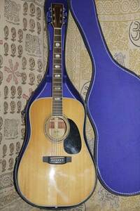 SUZUKI ThreeS W-200 良音アコースティックギター 1970年代スズキ日本製 ケース付属