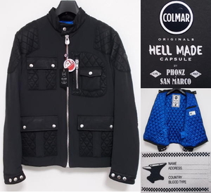 COLMAR■コルマー■HELLMADE CAPSULE BY PHONZ&SANMARCO■モーターサイクルジャケット■キルティング■パッド■新品■50