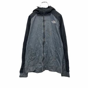 THE NORTH FACE ジップアップパーカー M グレー ザノースフェイス フーディ アウトドア ロゴ 古着卸 アメリカ仕入 t2112-4422