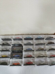 アシェット・1/43 国産名車コレクション 25点セット(①「スバル360」②「日産スカイラインGT-R」③「トヨタ2000GT」など25点)