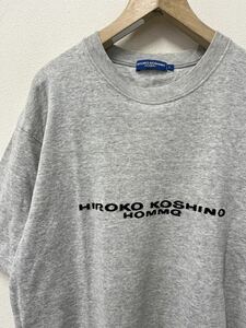 送料¥185 当時ものビンテージヒロココシノ刺繍ロゴTシャツL