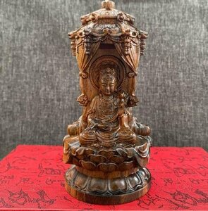 新品★沈香木彫刻西洋三聖仏像人物の置物 高さ12CM