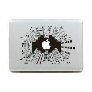MacBook ステッカー シール Apple Moon (15インチ)
