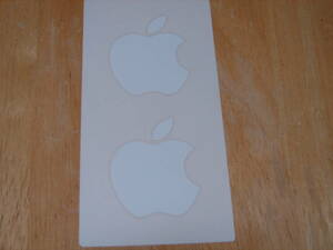 Appleマークのシール　　iPhone、iPadに付属していたシール　2枚