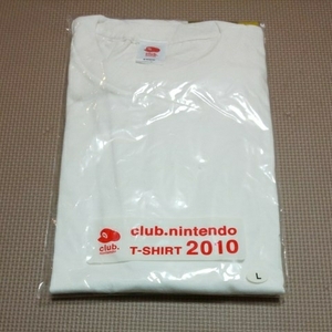 新品 未開封 クラブニンテンドー2010 Tシャツ サイズL スーパーマリオ