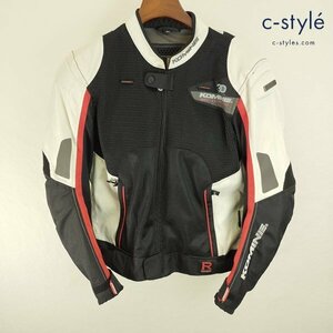 N954c [人気] KOMINE コミネ Rスペックスポーツメッシュジャケット XL ブラック×ホワイト JK-092 バイク用品 | その他 G